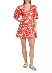 Rhode Mariana Floral Linen Minidress