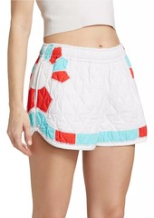 Rhode Mateo Quilted Cotton Shorts