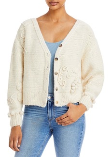 Rhode Nora Womens Alpaca Knit Cardigan Sweater
