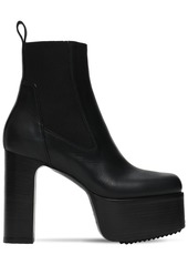 Rick Owens 115mm Kiss Leather Ankle Boots