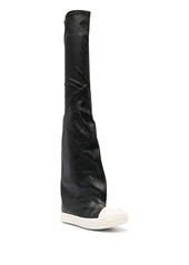 Rick Owens 30mm contrast-toe thigh-high boots