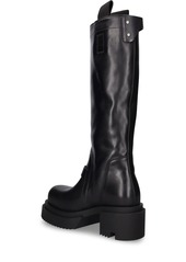 Rick Owens 60mm Bogun Leather Tall Boots