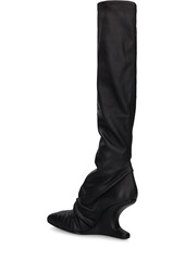 Rick Owens 80mm Cantilever Leather Tall Boots