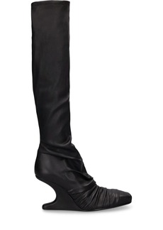 Rick Owens 80mm Cantilever Leather Tall Boots