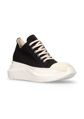 Rick Owens Abstract Canvas Low Sneakers
