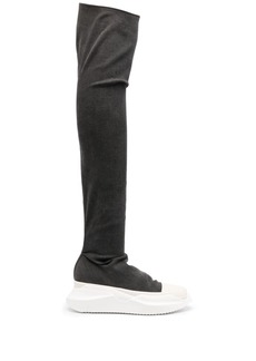 Rick Owens Abstract Stockings denim boots