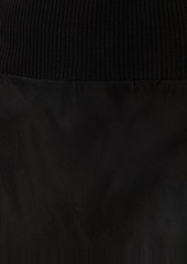 Rick Owens Bias Japonette Cupro Midi Skirt