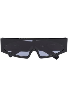 Rick Owens Black Tecuatl rectangular frame sunglasses