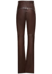 Rick Owens Bolan Banana Flared Leather Pants W/zips