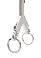 Rick Owens brushed-finish keyring