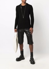 Rick Owens cashmere-blend ribbed knit jumper