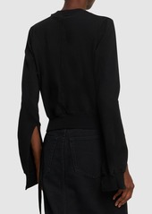 Rick Owens Cotton Jersey Cropped Sweatshirt