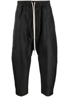 Rick Owens cropped drawstring-waist trousers