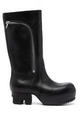 Rick Owens curved-zip ankle boots