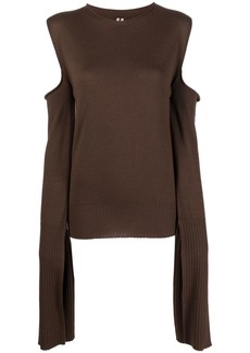 Rick Owens cut-out detailing knitted top