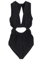Rick Owens Cutout mesh and stretch-jersey bodysuit