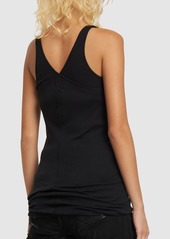 Rick Owens Double Ziggy Cotton Jersey Tank Top