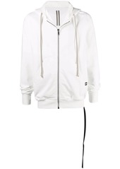 Rick Owens draped-detail zipped hoodie