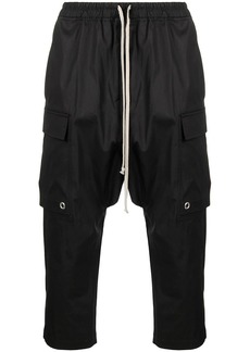 Rick Owens drawstring cargo cropped trousers