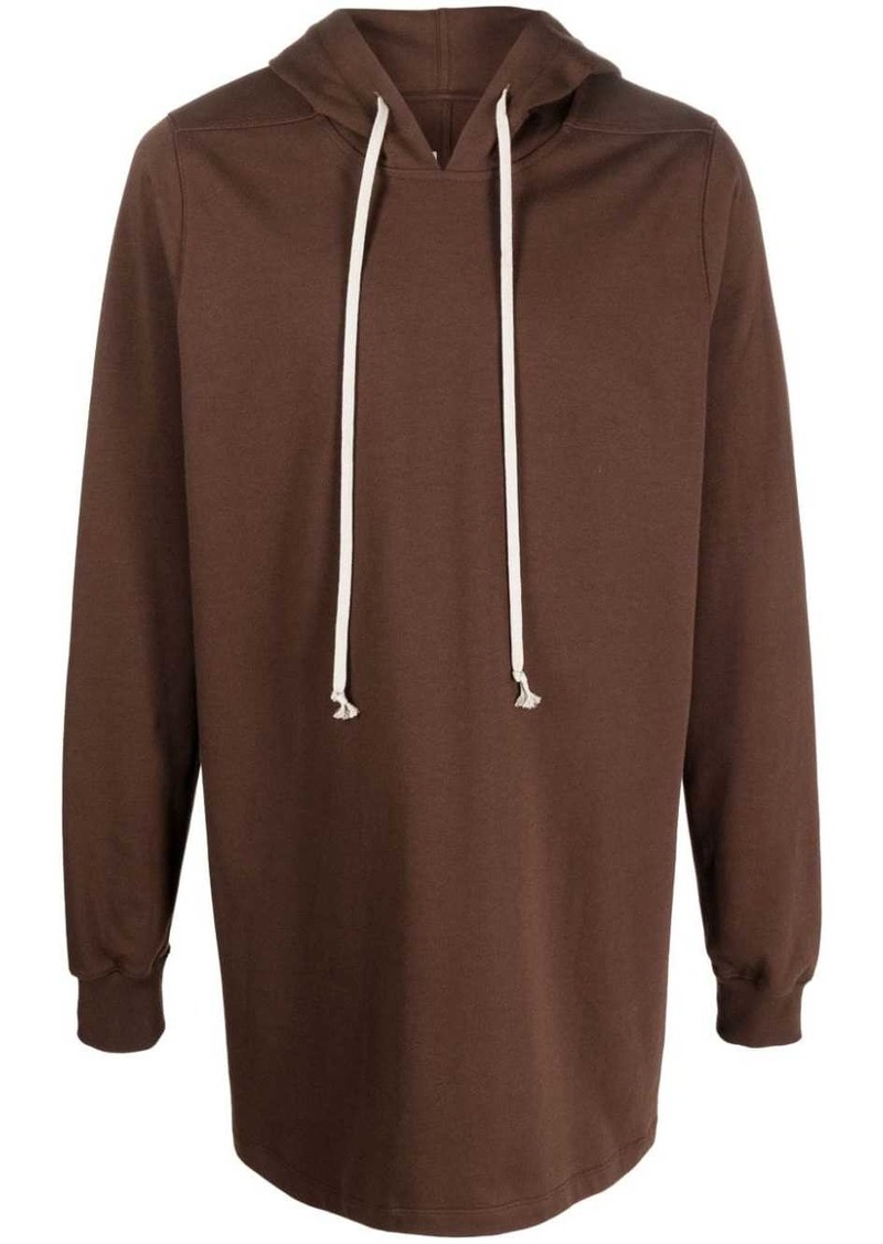 Rick Owens drawstring long hoodie