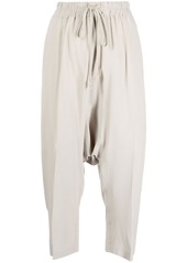 Rick Owens drop-crotch cropped trousers