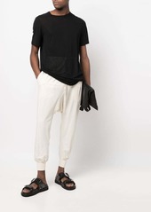 Rick Owens drop crotch tapered track pants