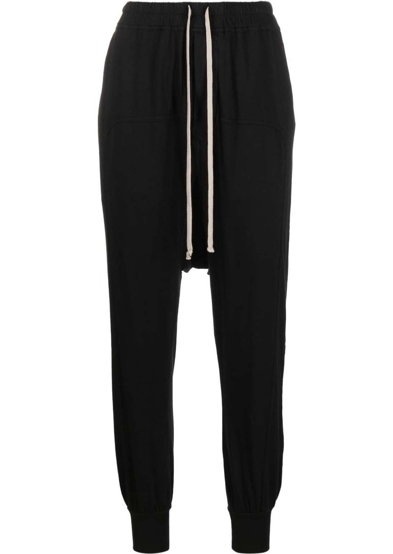 Rick Owens dropped-crotch track pants