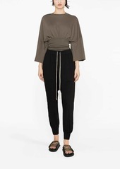 Rick Owens dropped-crotch track pants