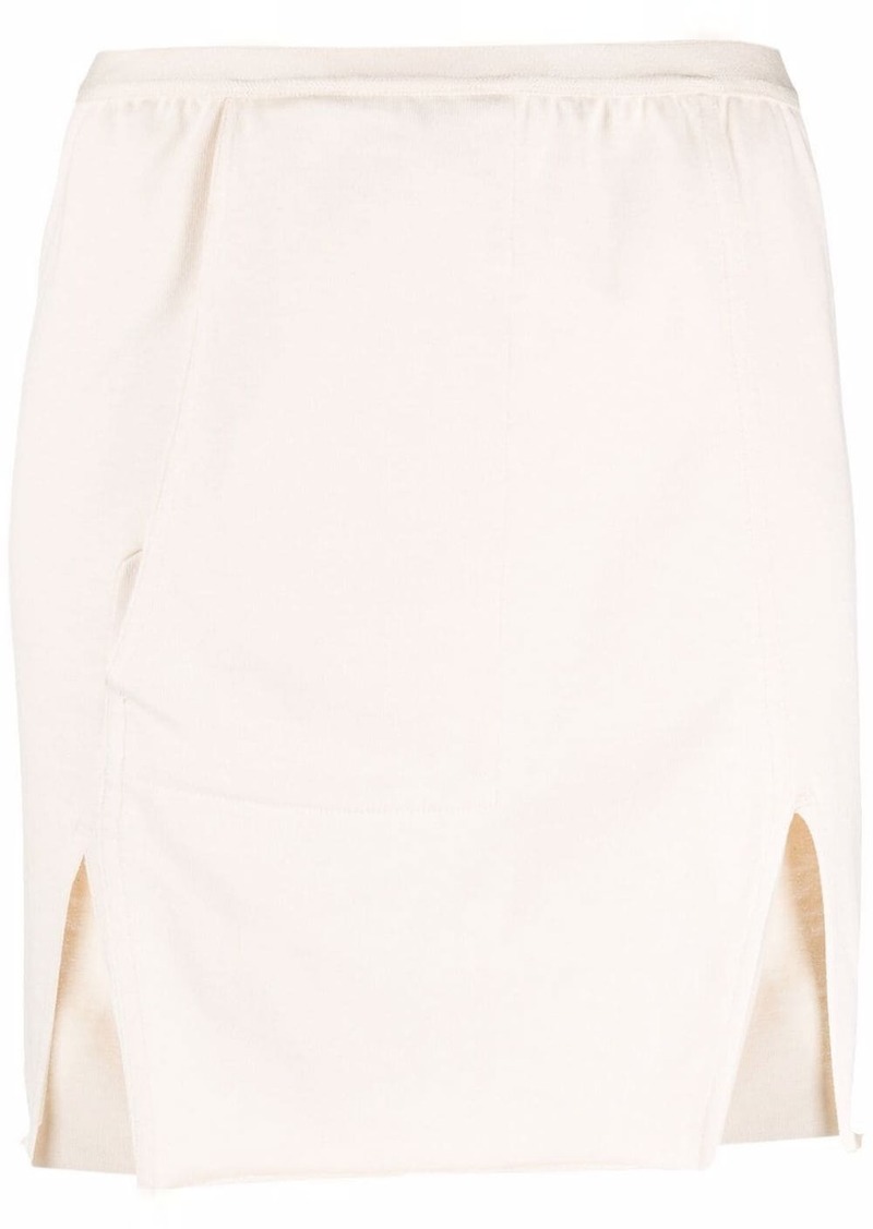 Rick Owens front-slit mini skirt