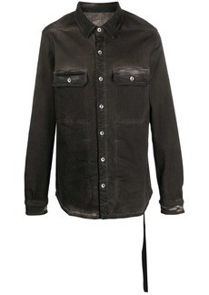 Rick Owens garment-dyed shirt jacket