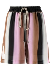 Rick Owens gradient stripe shorts