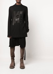 Rick Owens graphic-print long-sleeved T-shirt