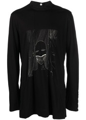 Rick Owens graphic-print long-sleeved T-shirt