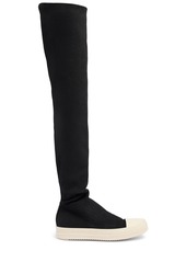 Rick Owens High Sock Denim Sneaker Boots