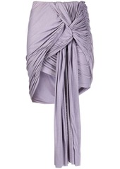 Rick Owens knot-detail draped skirt