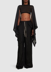 Rick Owens Lido Japonette Cupro Wide Pants