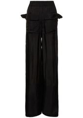 Rick Owens Lido Japonette Cupro Wide Pants