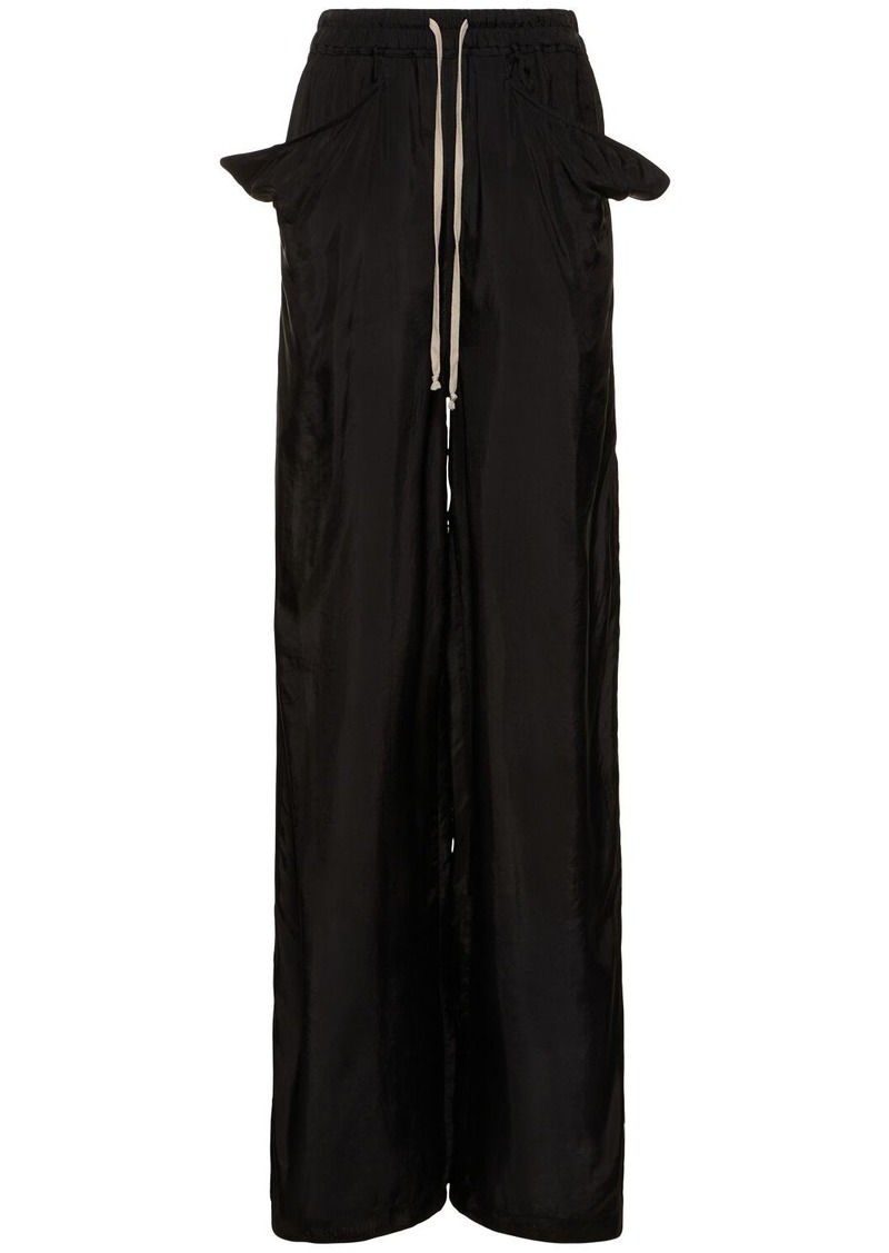 Rick Owens Lido Japonette Cupro Wide Pants