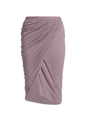 Rick Owens Lilies Vered Gathered Bodycon Skirt