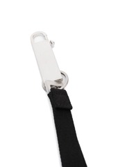 Rick Owens lobster-clasp cotton keychain