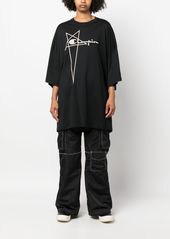 Rick Owens logo-embroidered cotton T-shirt