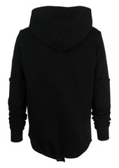 Rick Owens logo-embroidery cotton hoodie