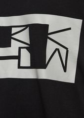 Rick Owens Logo Printed Cotton Jersey T-shirt