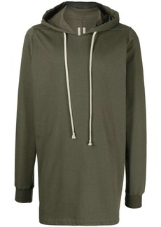 Rick Owens long-length drawstring hoodie