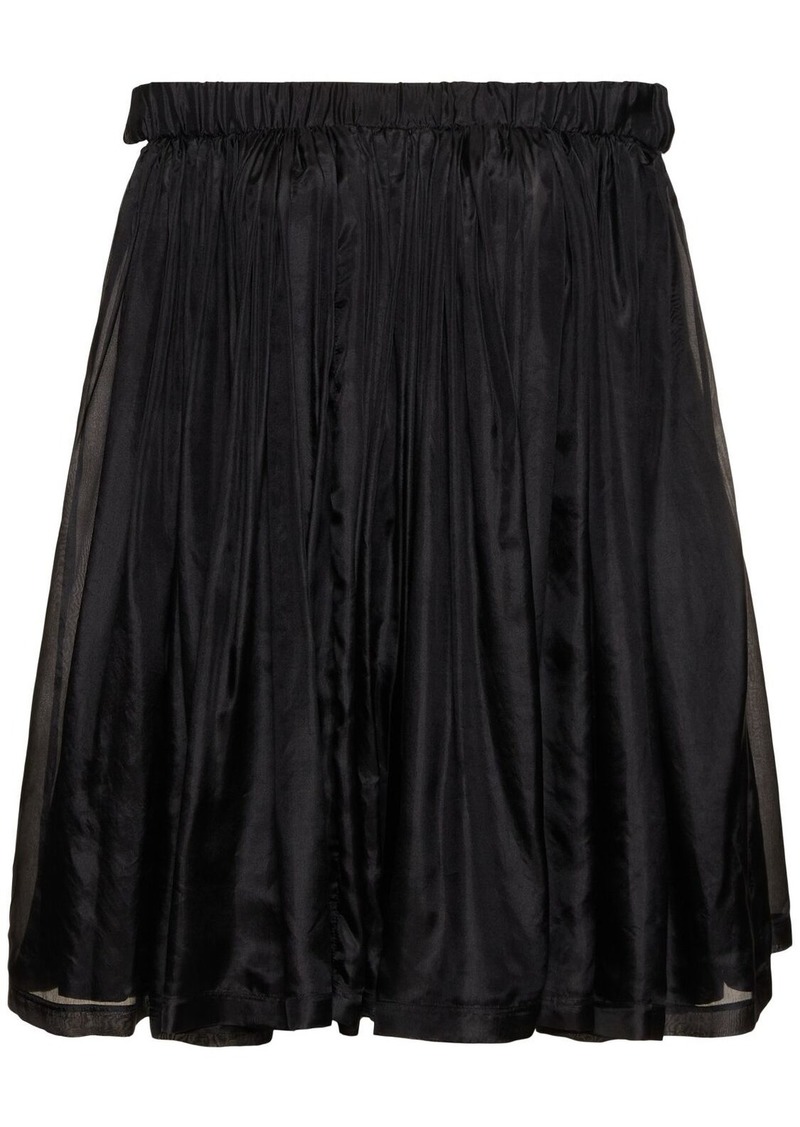 Rick Owens Medusa Off-shoulder Silk Mini Dress