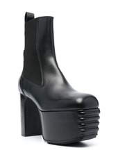 Rick Owens Minimal Grill 195mm leather platform boots