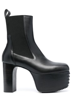 Rick Owens Minimal Grill 195mm leather platform boots