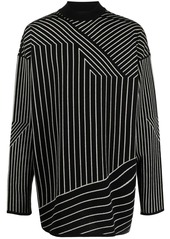 Rick Owens multi-stripe virgin wool jumper