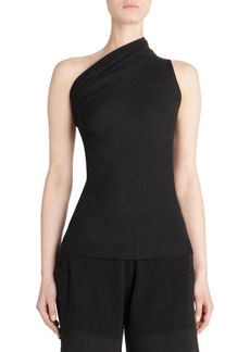 Rick Owens One-Shouldered Cashmere Tee