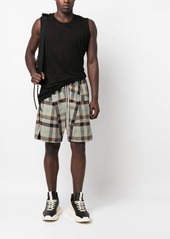 Rick Owens Penta plaid-check Bermuda shorts
